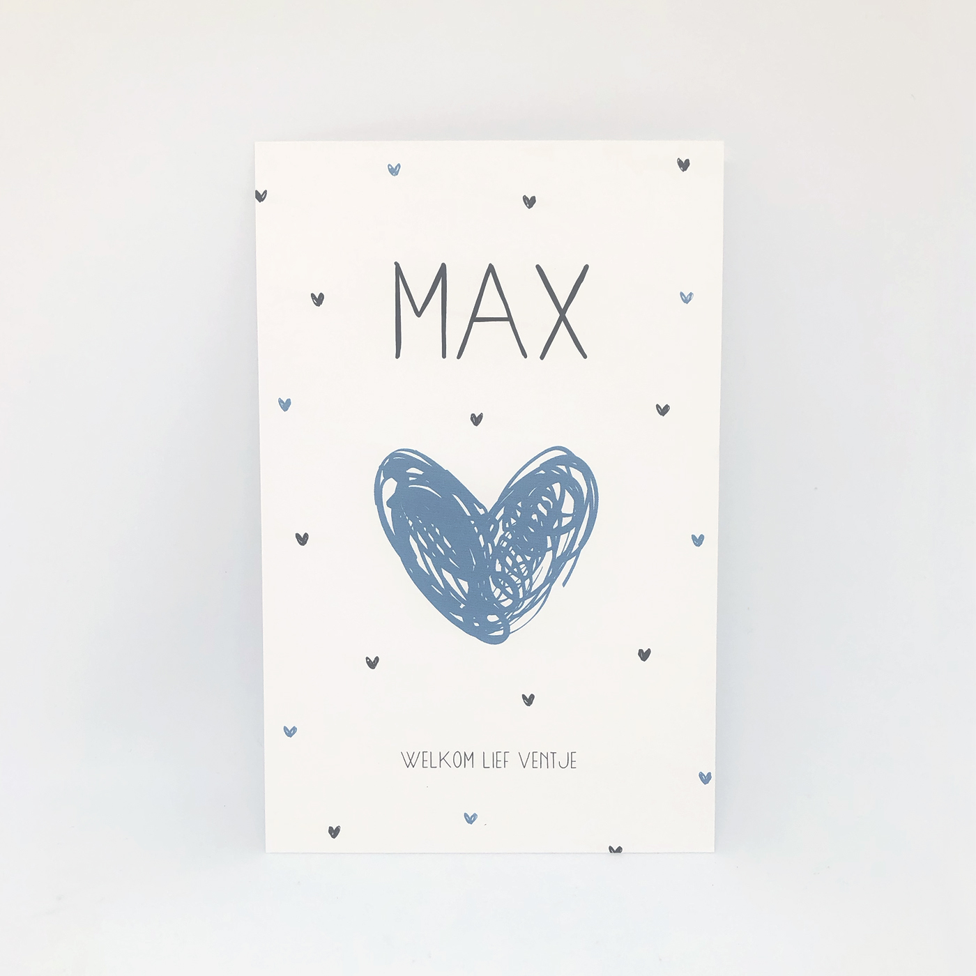 geboortekaartje Max voor een jongetje - Kikker & Prins